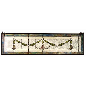 Garland Swag - 32 X 8 Inch Stained Glass Window