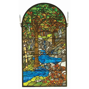 Tiffany Waterbrooks - 16 X 30 Inch Stained Glass Window