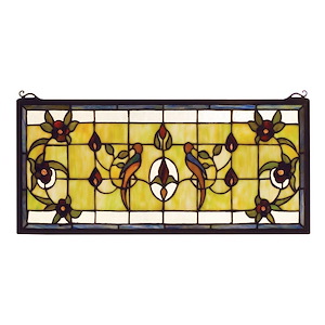 Lancaster - 22 Inch Stained Glass Window
