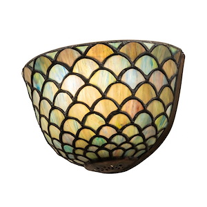 Fishscale - 8 Inch 1 Light Wall Sconce