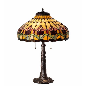 Colonial Tulip - 2 Light Table Lamp