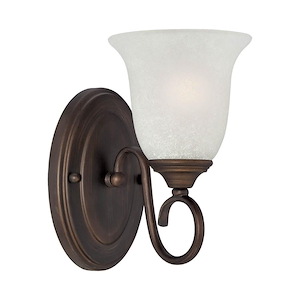 1 Light Wall Sconce-5 Inches Tall and 9 Inches Wide