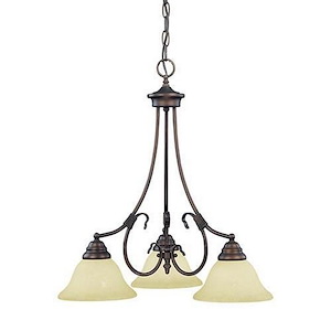 Fulton - 3 Light Chandelier-22.75 Inches Tall and 21.5 Inches Wide