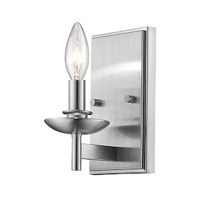 1 Light Wall Sconce-7.5 Inches Tall and 4.5 Inches Wide