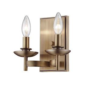 2 Light Wall Sconce-7.5 Inches Tall and 4.5Inches Wide