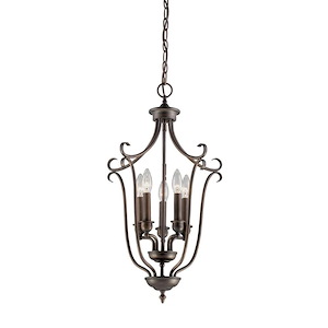 Fulton - 5 Light Pendant-27 Inches Tall and 16 Inches Wide