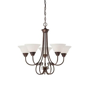 Fulton - 5 Light Chandelier-24.75 Inches Tall and 25 Inches Wide