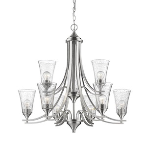 Natalie - 9 Light Chandelier-31 Inches Tall and 32 Inches Wide