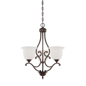 Courtney Lakes - 3 Light Chandelier-25 Inches Tall and 20 Inches Wide