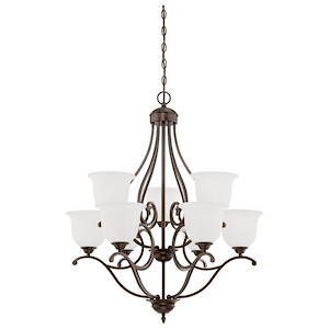 Courtney Lakes - 9 Light Chandelier-35 Inches Tall and 30 Inches Wide