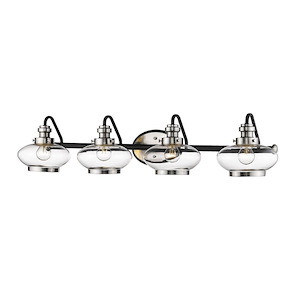 4 Light Bath Vanity-8 Inches Tall and 38.5 Inches Wide