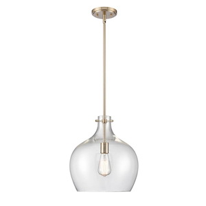 1 Light Pendant-14.13 Inches Tall and 12.875 Inches Wide