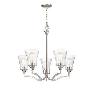 Caily - 5 Light Chandelier-24 Inches Tall and 26 Inches Wide