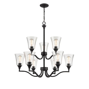 Caily - 9 Light Chandelier-32.5 Inches Tall and 31.5 Inches Wide