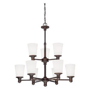 Cimmaron - 9 Light 2 Tier Chandelier-30.25 Inches Tall and 28.5 Inches Wide - 708104