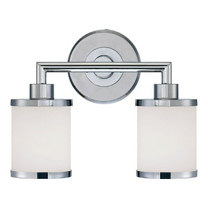 2 Light Bath Vanity-10.5 Inches Tall and 13.75 Inches Wide