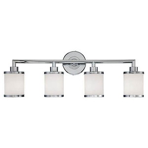 4 Light Bath Vanity-10.5 Inches Tall and 30.5 Inches Wide