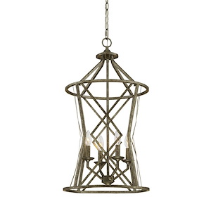 Lakewood - 4 Light Pendant-30 Inches Tall and 16 Inches Wide
