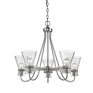 Layton - 5 Light Chandelier-23 Inches Tall and 27 Inches Wide