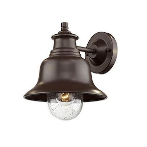 Kings Bay - 1 Light Outdoor Wall Bracket-10 Inches Tall and 9 Inches Wide