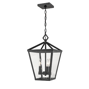 Arnold - 4 Light Outdoor Hanging Lantern-17.5 Inches Tall and 10 Inches Wide - 708243