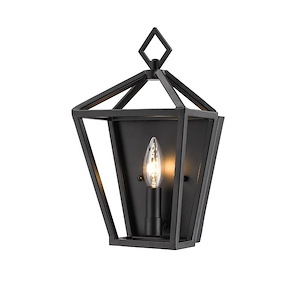 1 Light Wall Sconce-12.25 Inches Tall and 7 Inches Wide - 708232