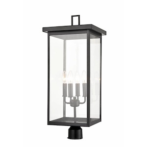 Barkeley - 4 Light Outdoor Post Lantern-30 Inches Tall and 11 Inches Wide - 1333839