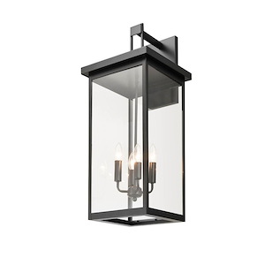 Barkeley - 4 Light Outdoor Wall Mount-30 Inches Tall and 12 Inches Wide
