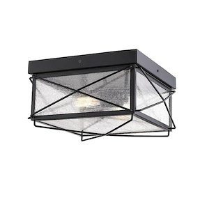 Robinson - 2 Light Outdoor Flush Mount-7.5 Inches Tall and 13.5 Inches Wide