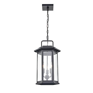 Ellis - 3 Light Outdoor Hanging Lantern-18 Inches Tall and 11 Inches Wide - 1334472