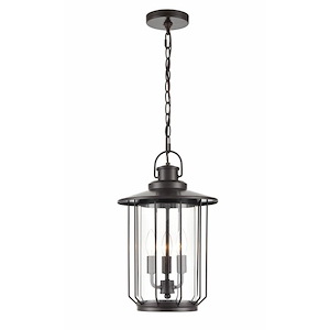 Belvoir - 3 Light Outdoor Hanging Lantern-18 Inches Tall and 11 Inches Wide