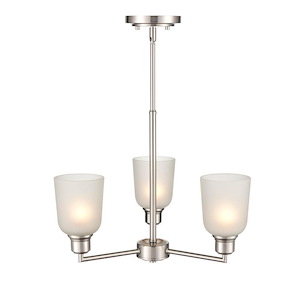 Amberle - 3 Light Chandelier-55.25 Inches Tall and 19.5 Inches Wide - 1219488