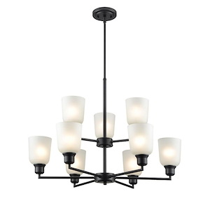 Amberle - 9 Light Chandelier-60 Inches Tall and 29.25 Inches Wide