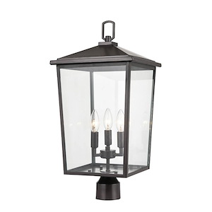 Fetterton - 3 Light Outdoor Post Lantern-22.75 Inches Tall and 11 Inches Wide - 1219720