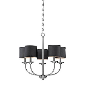 Jackson - 5 Light Chandelier-24 Inches Tall and 25 Inches Wide