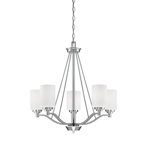 Durham - 5 Light Chandelier-26 Inches Tall and 25 Inches Wide
