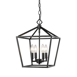 Ritner - 4 Light Pendant-18 Inches Tall and 12 Inches Wide