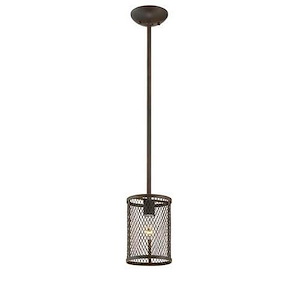 Akron - 1 Light Mini-Pendant-47 Inches Tall and 6 Inches Wide
