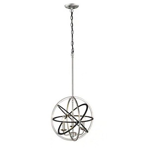 3 Light Pendant-17.75 Inches Tall and 16 Inches Wide