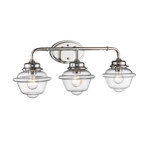 Neo-Industrial - 3 Light Bath Vanity-11.5 Inches Tall and 26.5 Inches Wide - 1219553