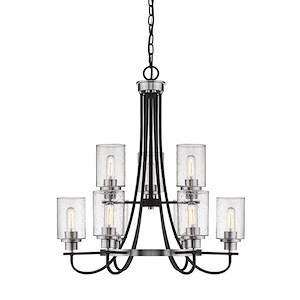 Clifton - 9 Light Chandelier-31.5 Inches Tall and 28.5 Inches Wide - 1093374