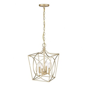 Tracy - 4 Light Pendant-16.3 Inches Tall and 12 Inches Wide