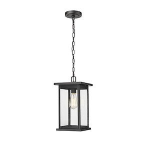 Bowton - 1 Light Outdoor Hanging Lantern-15.63 Inches Tall and 8.5 Inches Wide