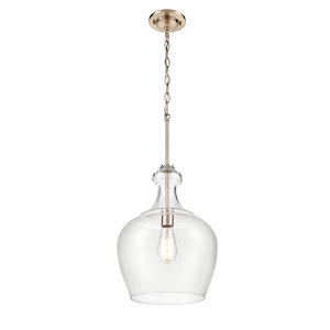 Corra - 1 Light Pendant-16.25 Inches Tall and 12 Inches Wide