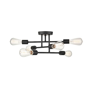 Decco - 6 Light Pendant-7.63 Inches Tall and 16.5 Inches Wide
