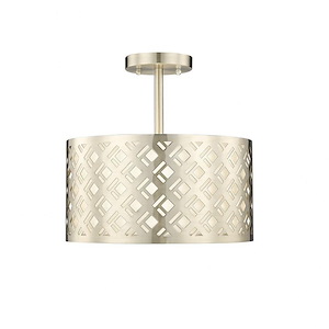 Gracelan - 2 Light Semi-Flush Mount-12.38 Inches Tall and 13 Inches Wide