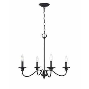 Delvona - 4 Light Chandelier-20.13 Inches Tall and 24.13 Inches Wide