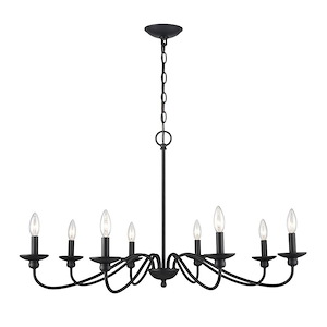Delvona - 8 Light Chandelier-20.38 Inches Tall and 37.88 Inches Wide