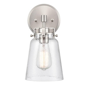 Amberose - 1 Light Wall Sconce-12 Inches Tall and 6 Inches Wide