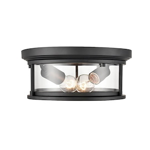 Bresley - 2 Light Outdoor Flush Mount-5.25 Inches Tall and 12 Inches Wide - 1062331